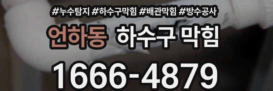 언하동 하수구 막힘