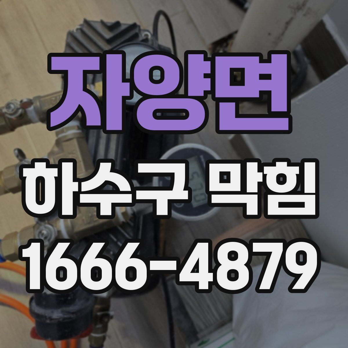 자양면 하수구 막힘