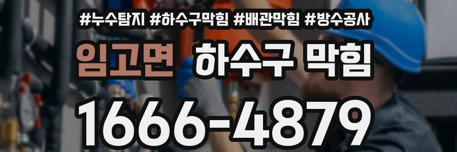 임고면 하수구 막힘