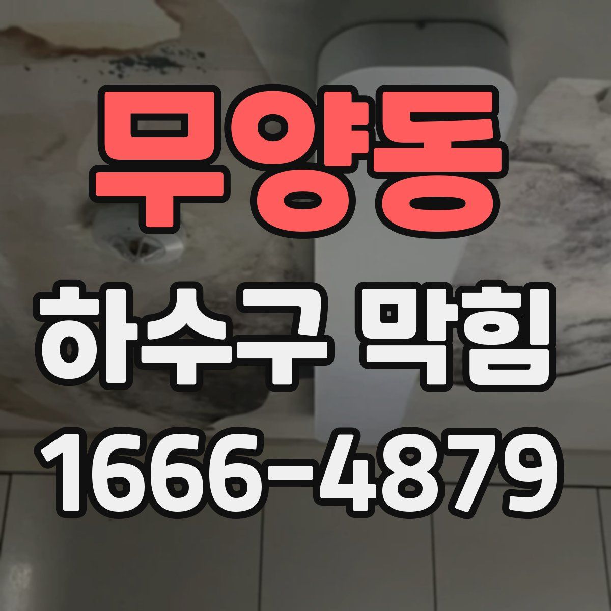 무양동 하수구 막힘