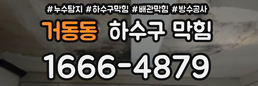 거동동 하수구 막힘