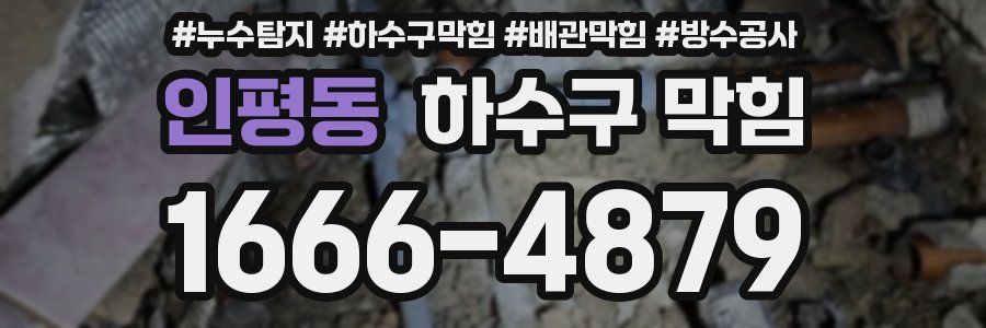 인평동 하수구 막힘