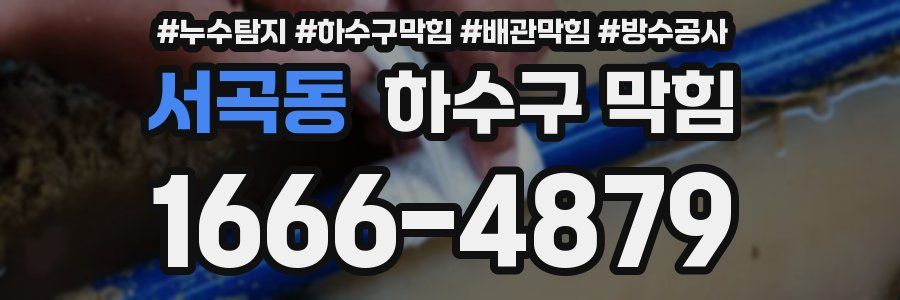서곡동 하수구 막힘