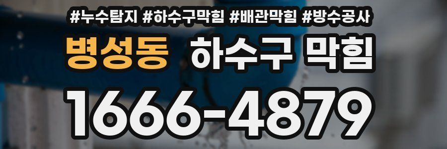 병성동 하수구 막힘