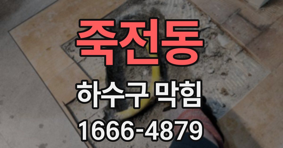 죽전동 하수구 막힘