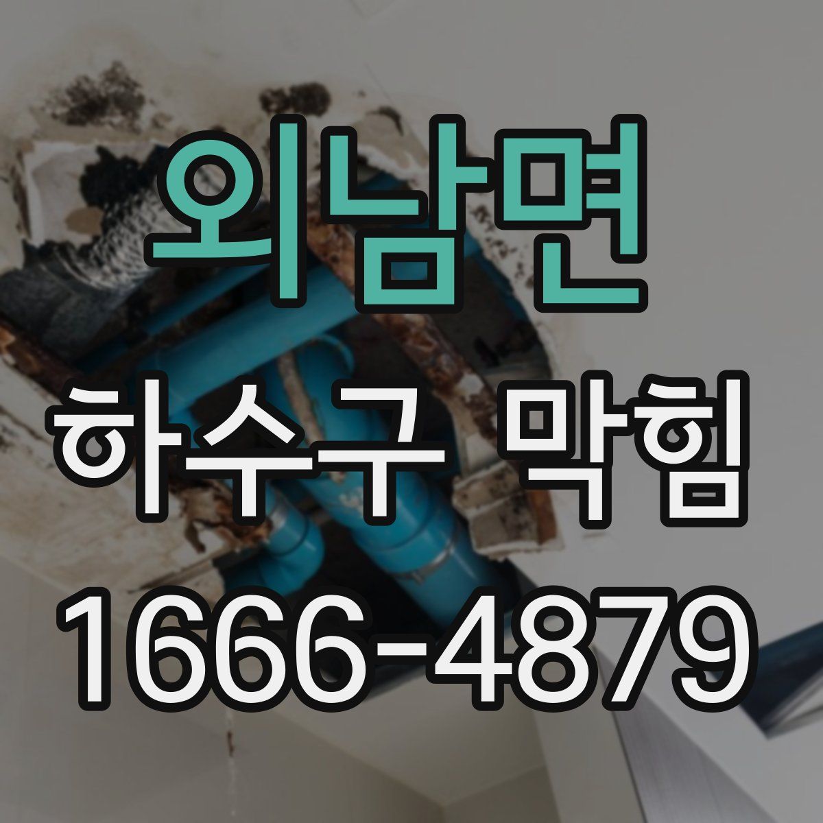외남면 하수구 막힘