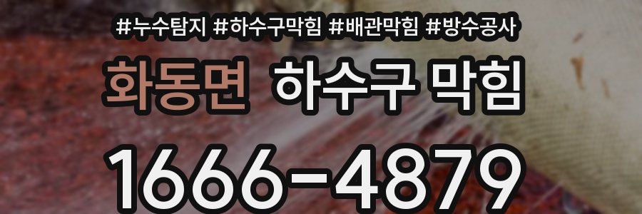 화동면 하수구 막힘