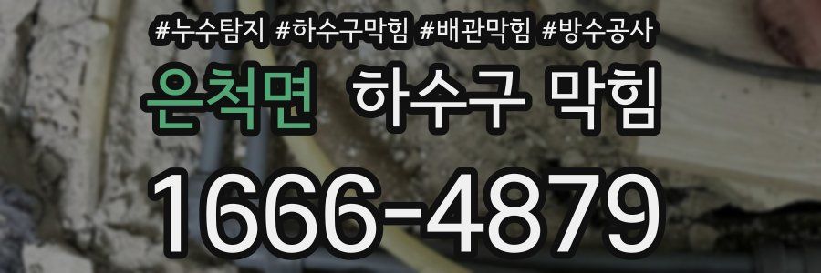 은척면 하수구 막힘