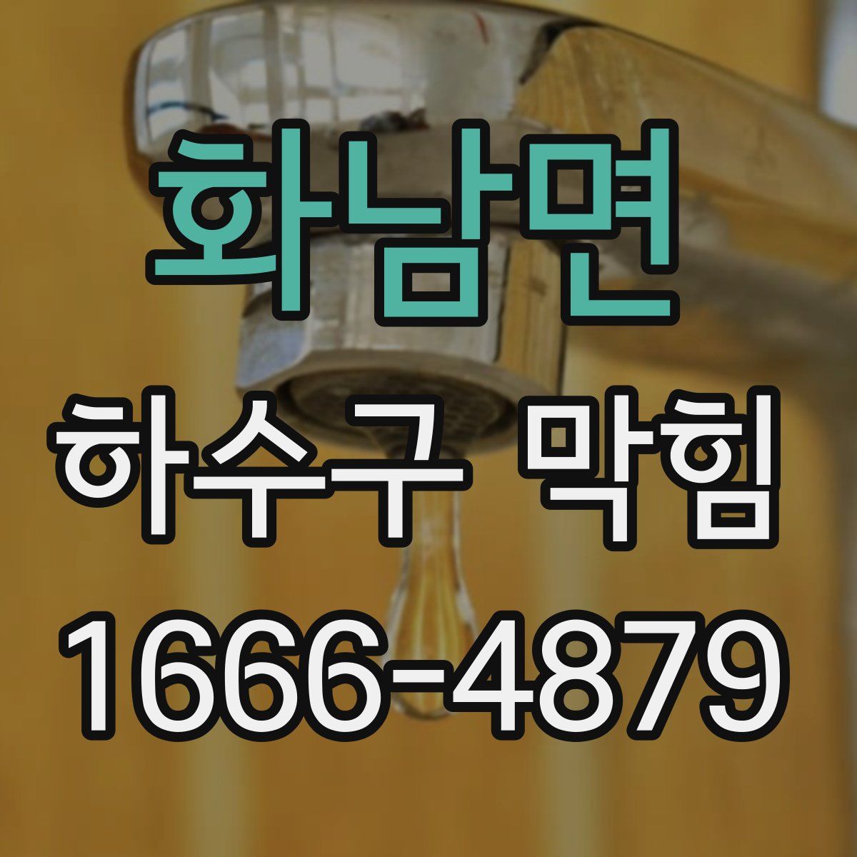 화남면 하수구 막힘