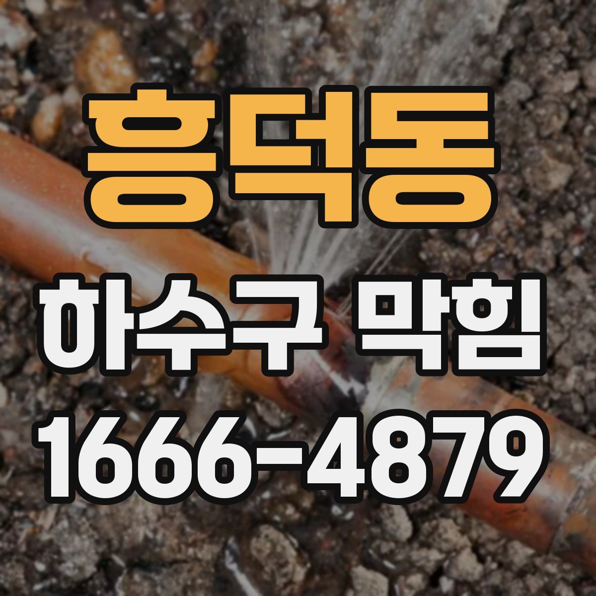 흥덕동 하수구 막힘