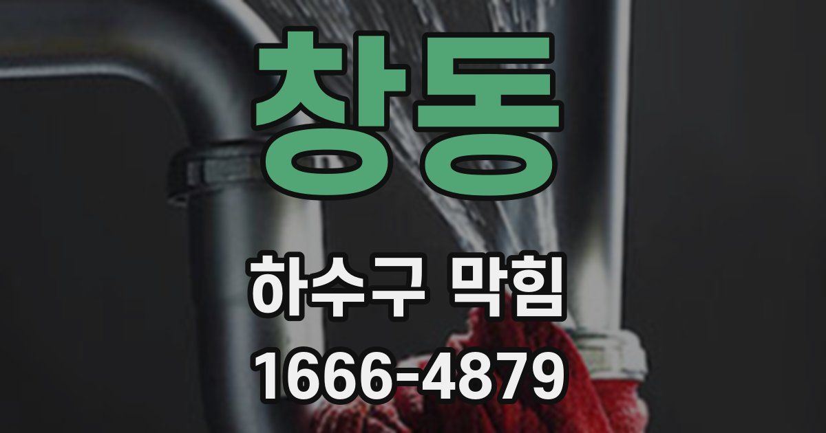 창동 하수구 막힘