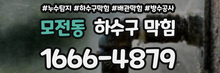 모전동 하수구 막힘