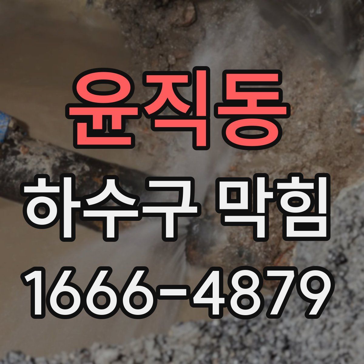 윤직동 하수구 막힘