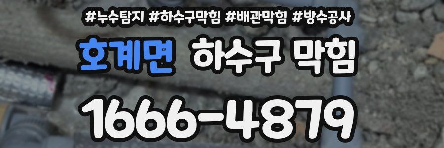 호계면 하수구 막힘