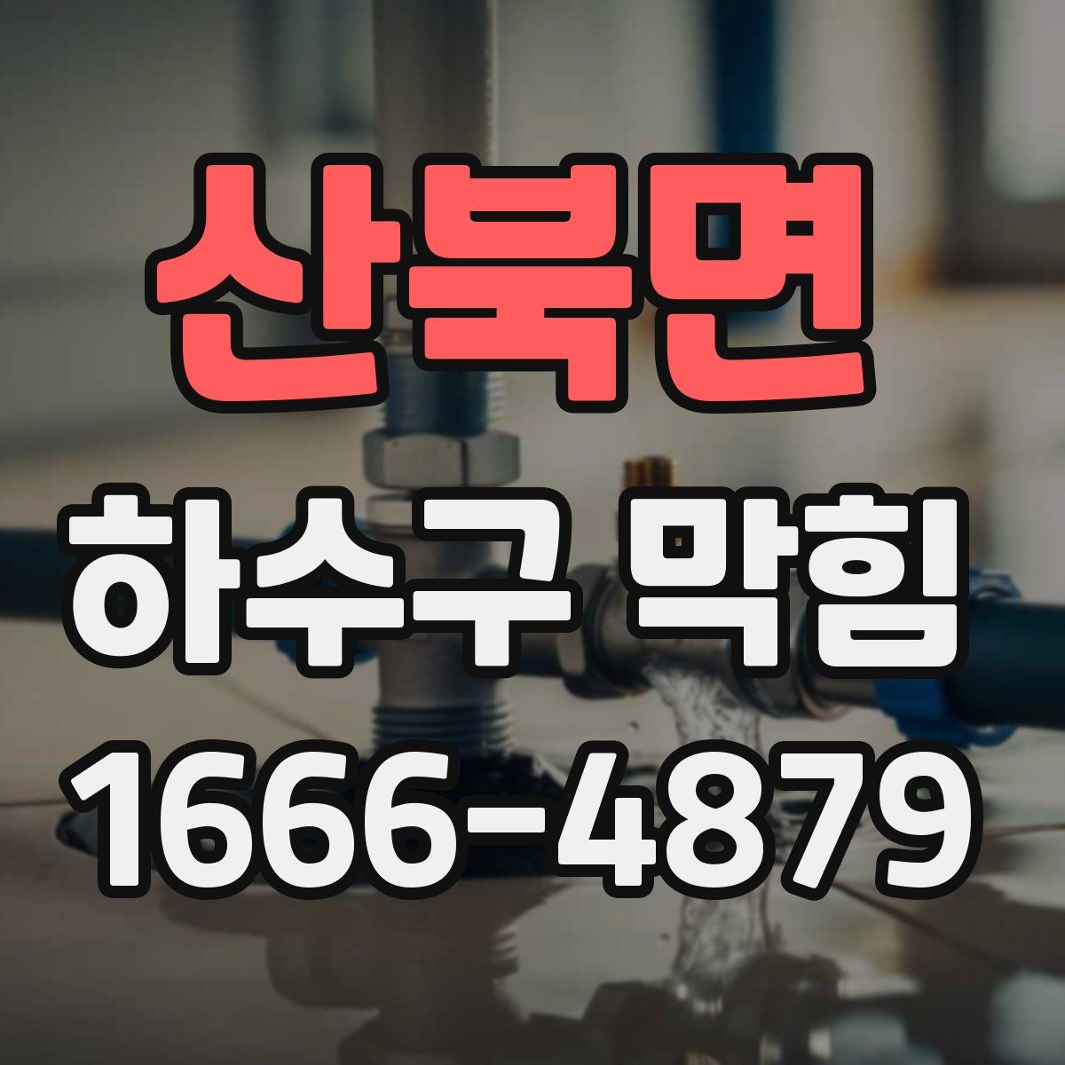 산북면 하수구 막힘