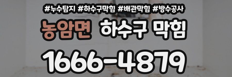 농암면 하수구 막힘