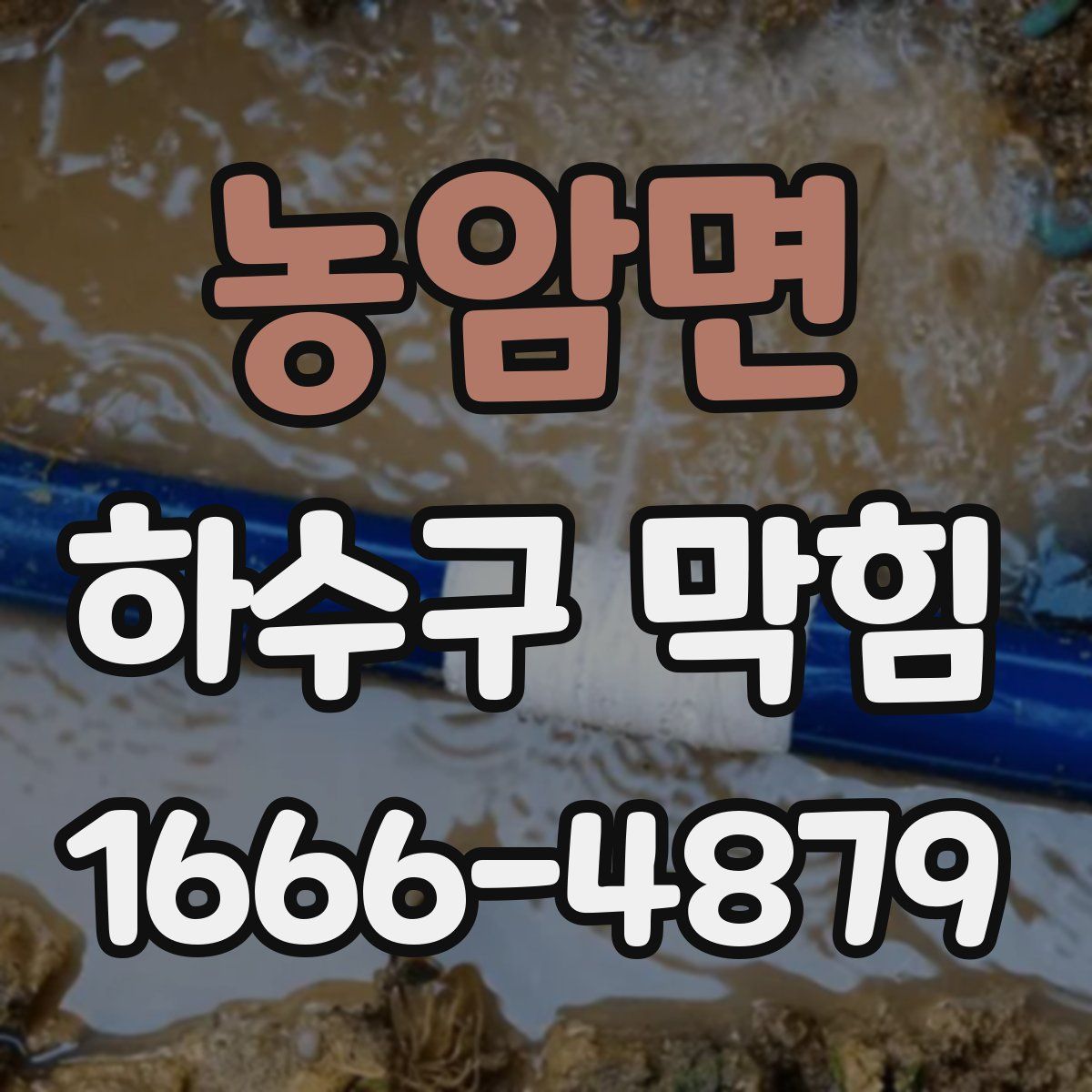 농암면 하수구 막힘