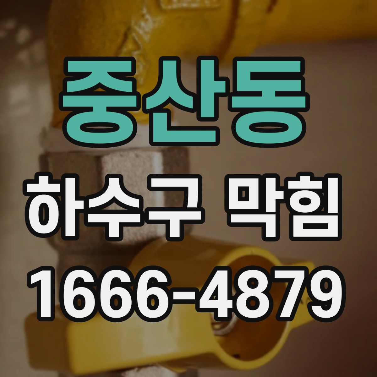 중산동 하수구 막힘