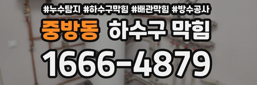 중방동 하수구 막힘