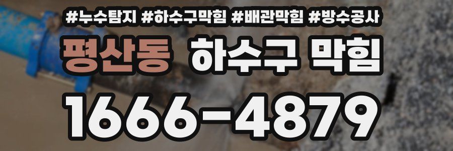 평산동 하수구 막힘