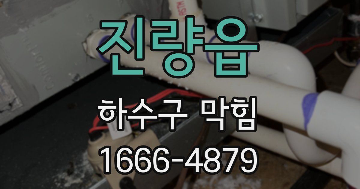 진량읍 하수구 막힘