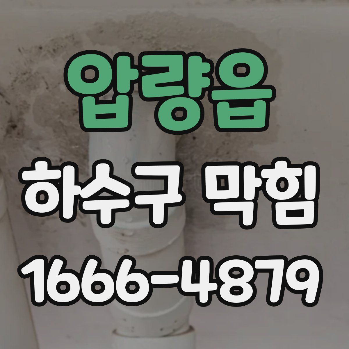 압량읍 하수구 막힘