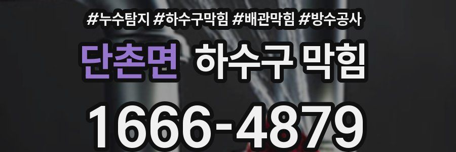 단촌면 하수구 막힘