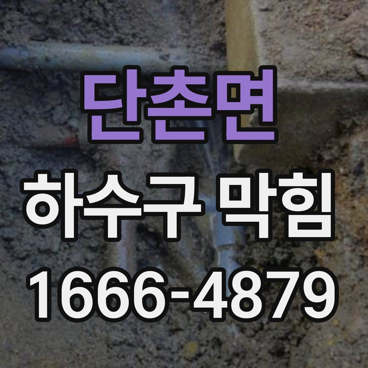 단촌면 하수구 막힘