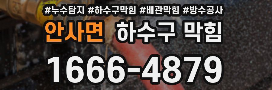 안사면 하수구 막힘