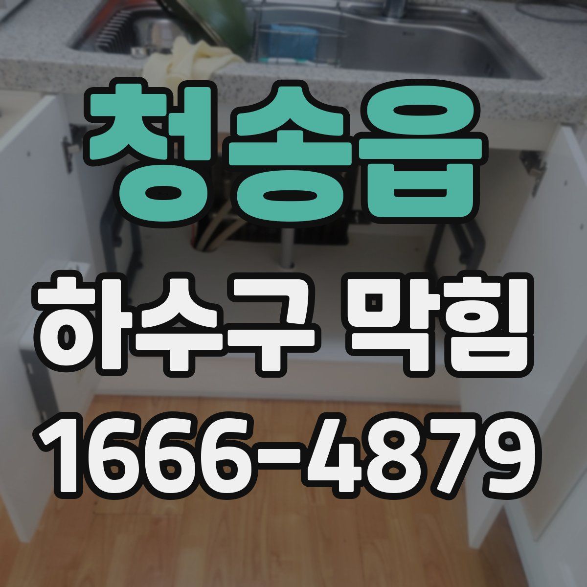 청송읍 하수구 막힘