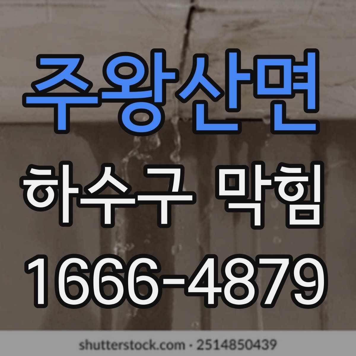 주왕산면 하수구 막힘