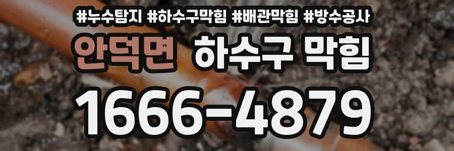 안덕면 하수구 막힘