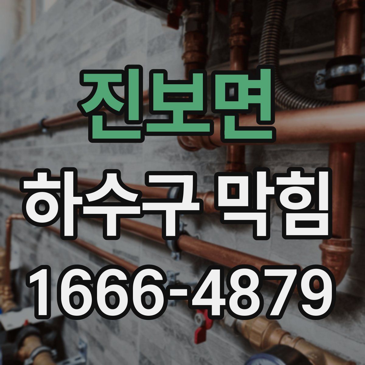진보면 하수구 막힘