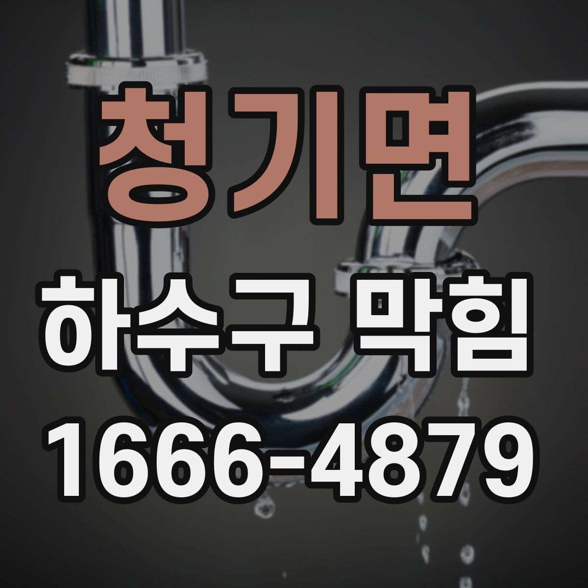 청기면 하수구 막힘