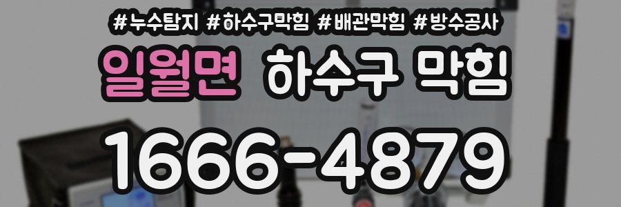 일월면 하수구 막힘