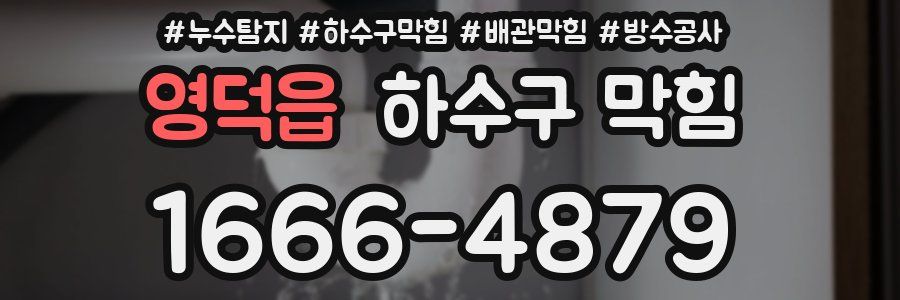 영덕읍 하수구 막힘