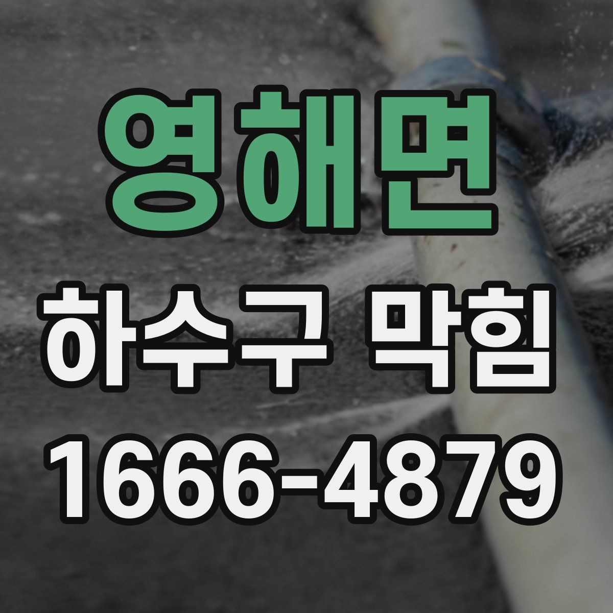 영해면 하수구 막힘