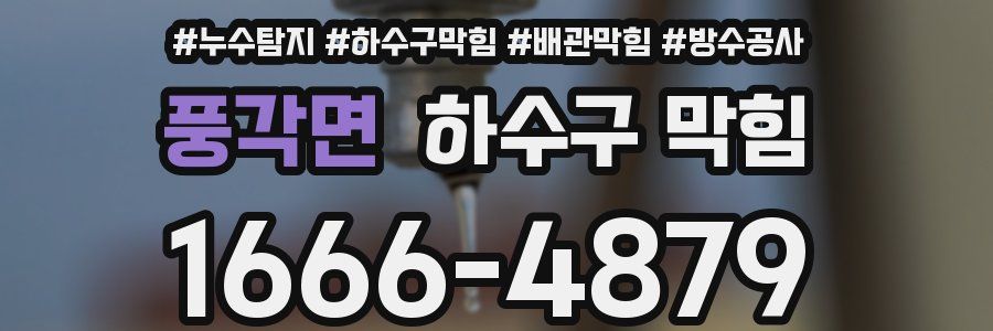 풍각면 하수구 막힘