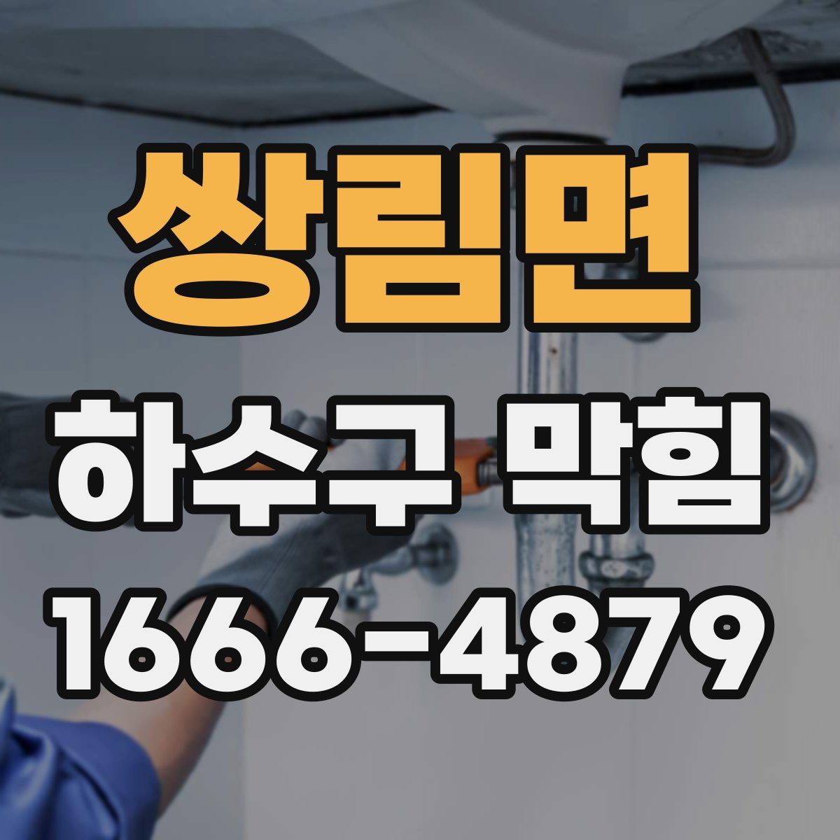 쌍림면 하수구 막힘