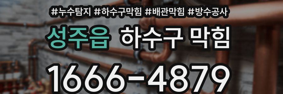 성주읍 하수구 막힘