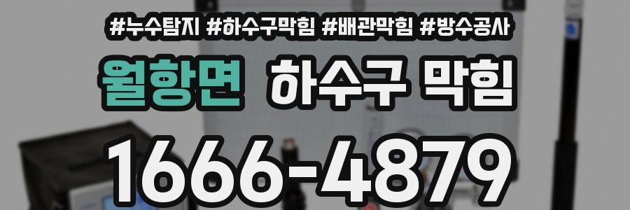 월항면 하수구 막힘