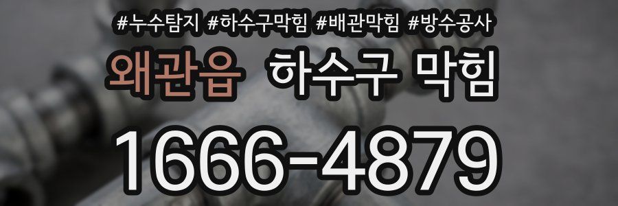 왜관읍 하수구 막힘