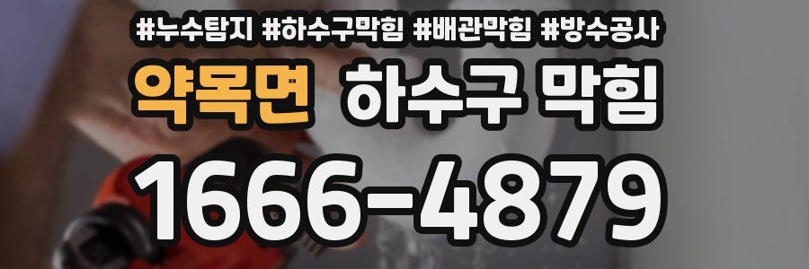 약목면 하수구 막힘
