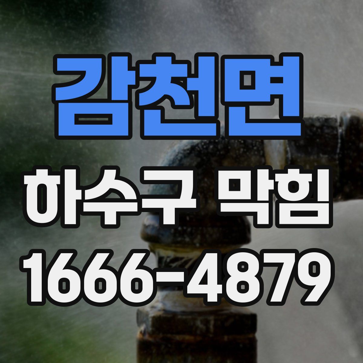 감천면 하수구 막힘