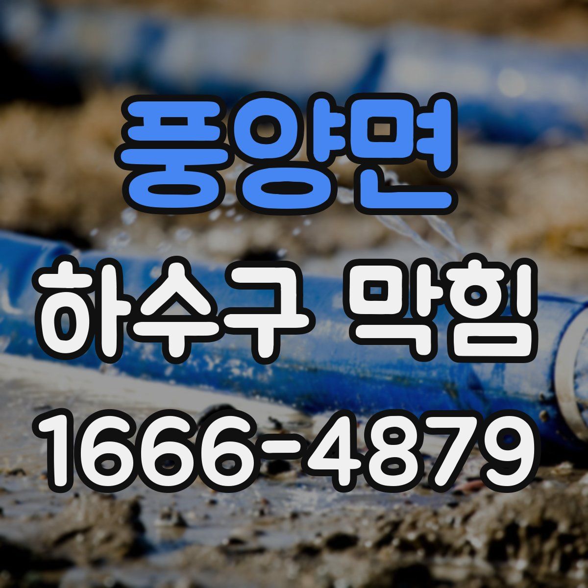 풍양면 하수구 막힘