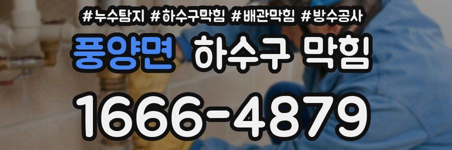 풍양면 하수구 막힘
