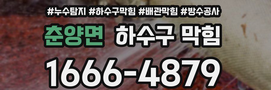 춘양면 하수구 막힘