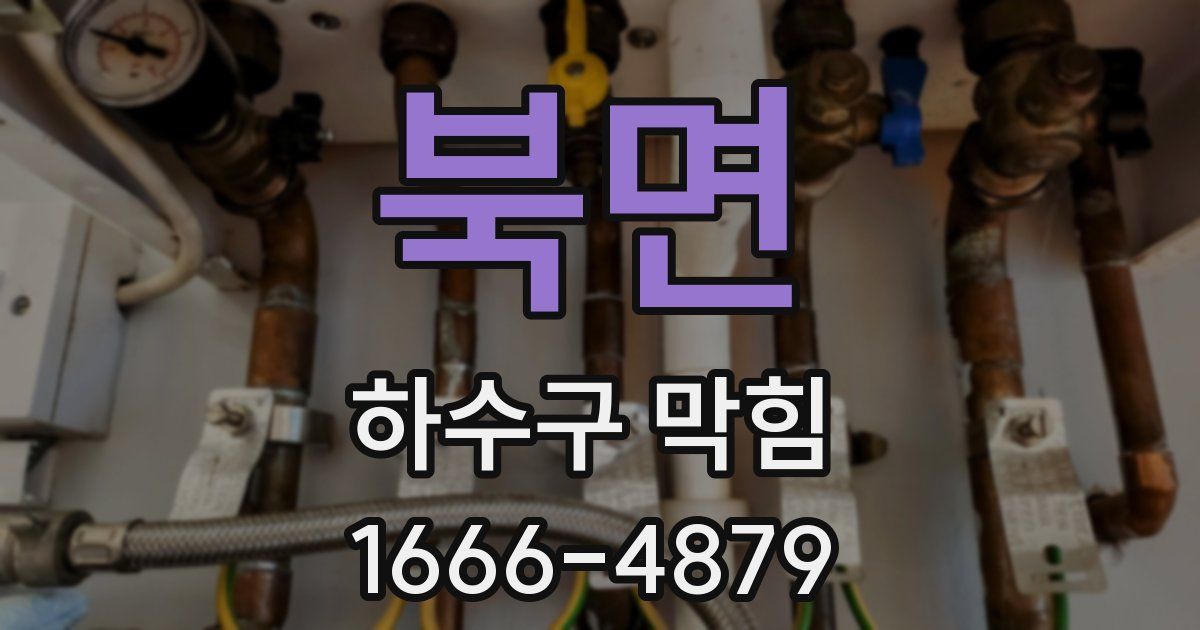 북면 하수구 막힘