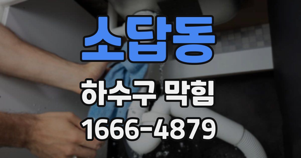 소답동 하수구 막힘