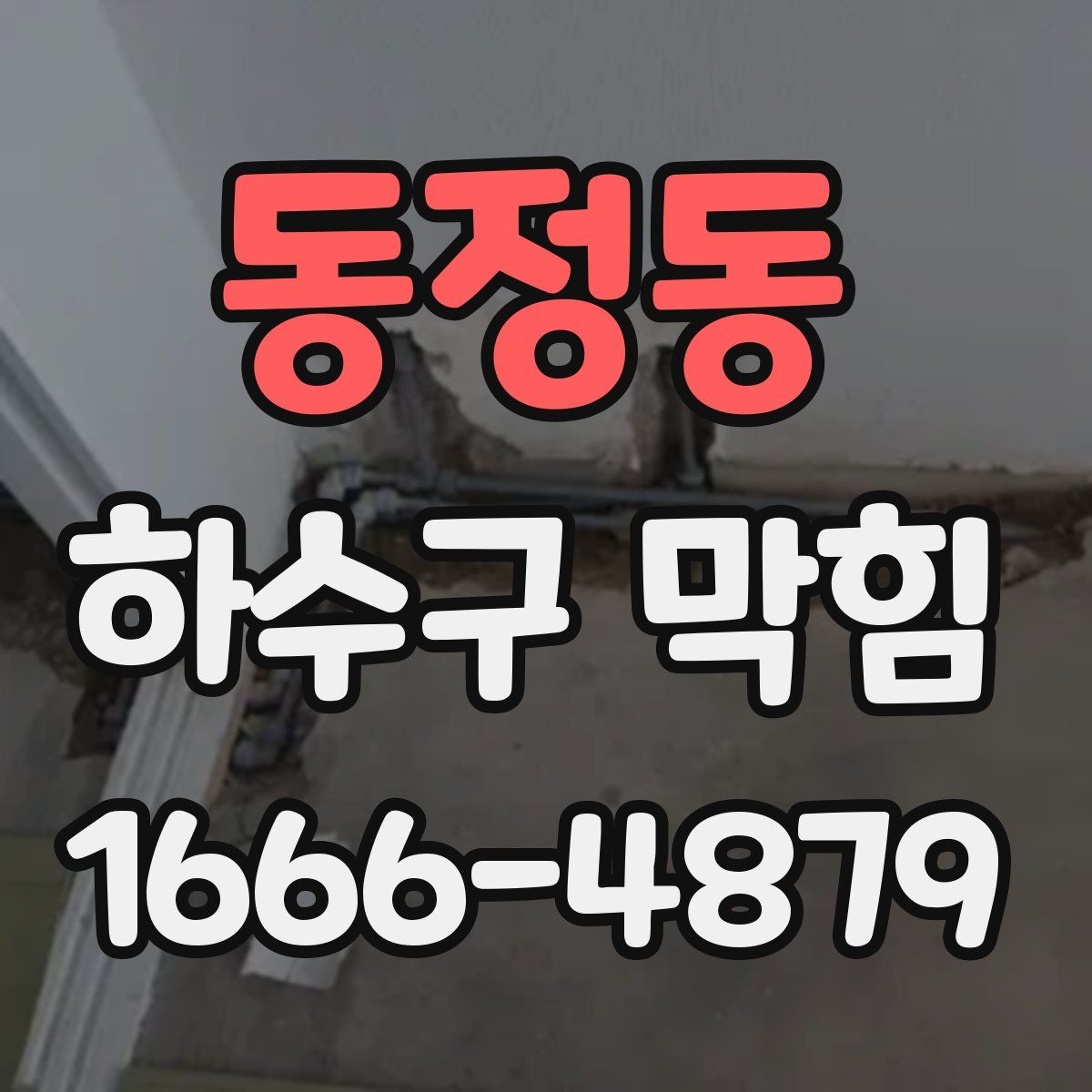동정동 하수구 막힘